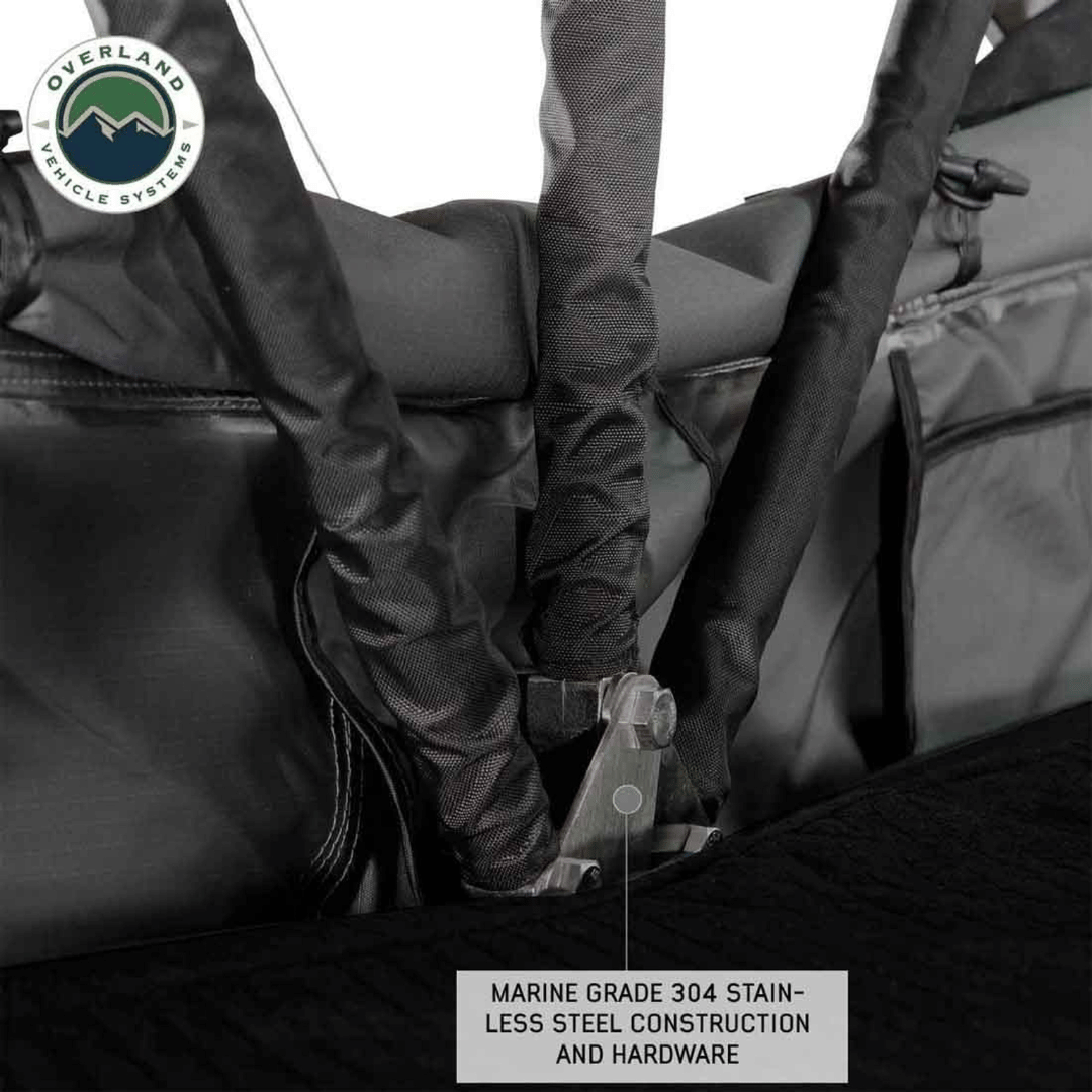 Overland Vehicle Systems HD Nomadic 4 Extended Soft Shell Roof Top Tent Steel Construction and Hardware