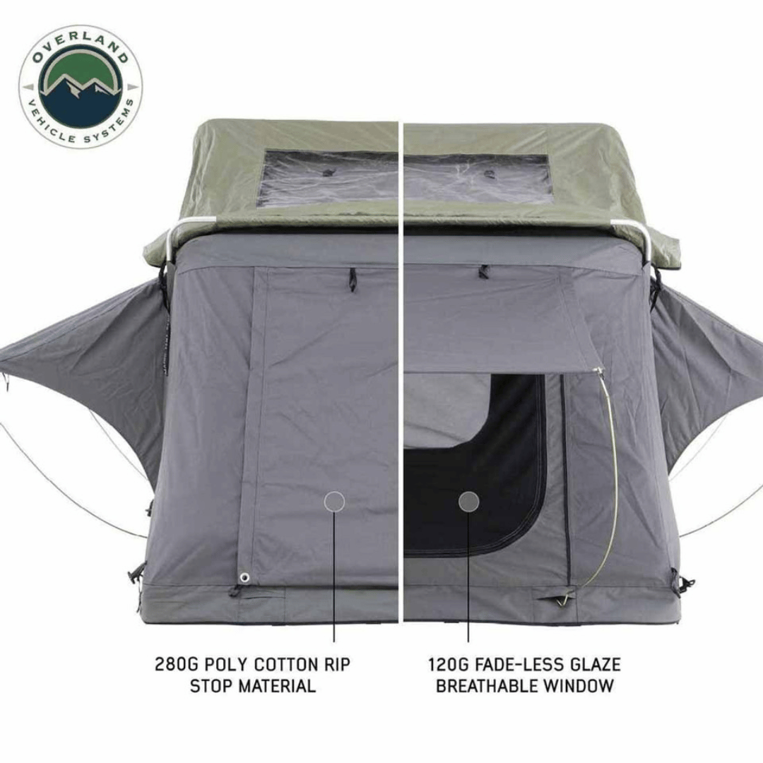 Overland Vehicle Systems HD Nomadic 4 Extended Soft Shell Roof Top Tent Windows