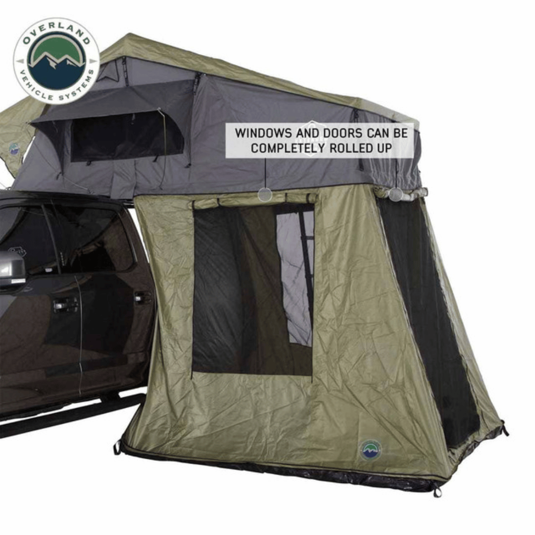Overland Vehicle Systems HD Nomadic Roof Top Tent Annex - Rollable doors and windows