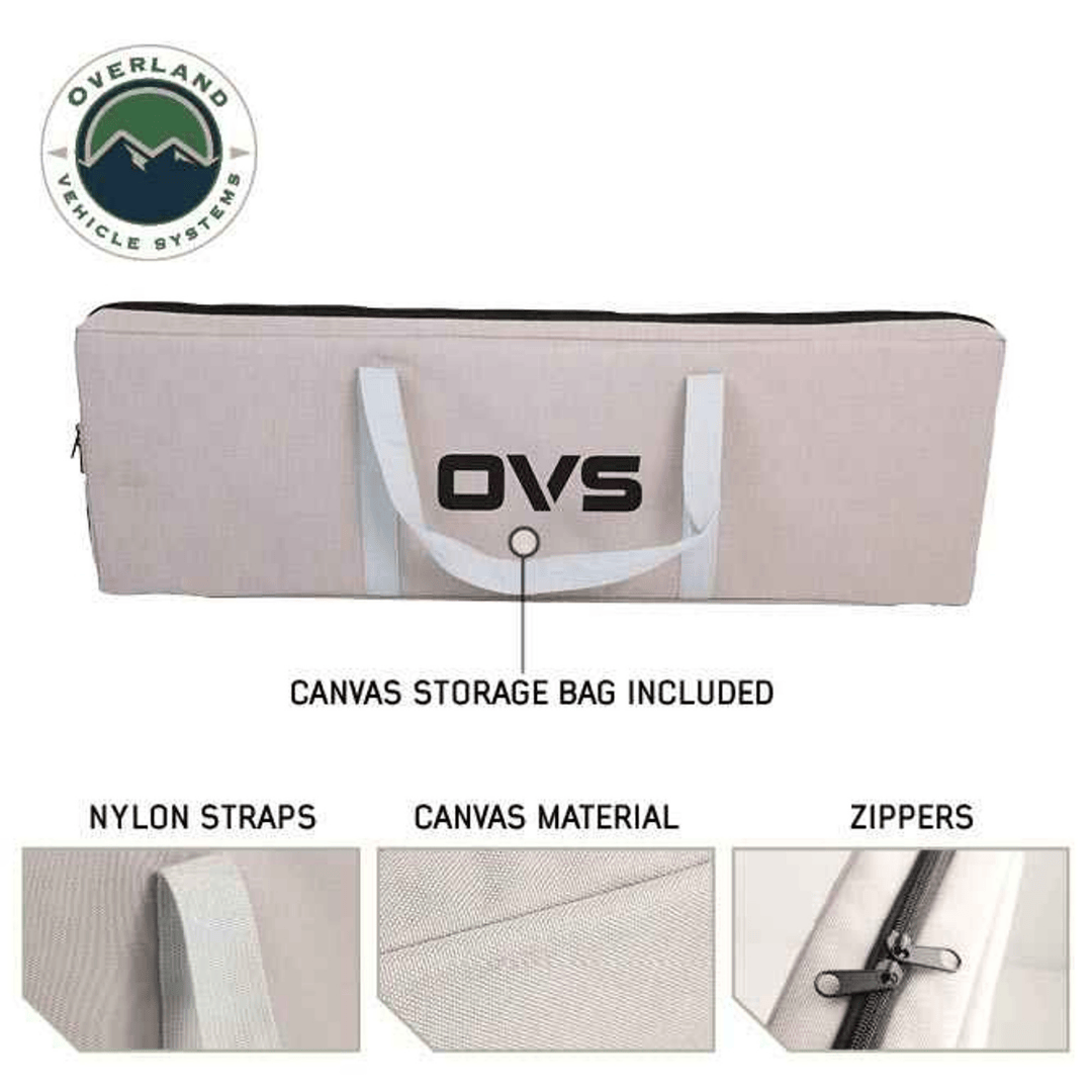 Overland Vehicle Systems Kick It Bi-Fold Camp Table canvas storage bag
