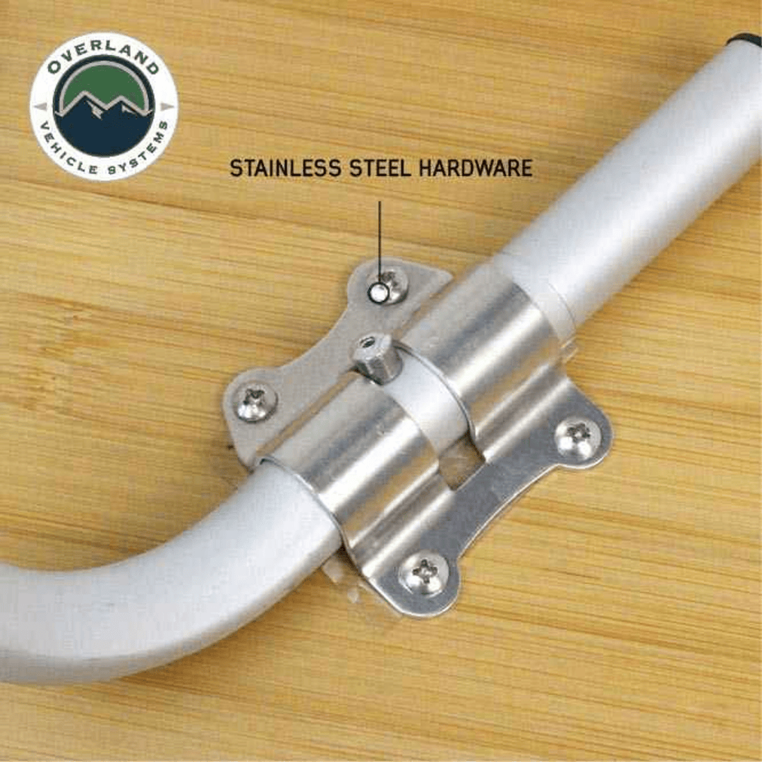 Overland Vehicle Systems Kick It Bi-Fold Camp Table steel parts label