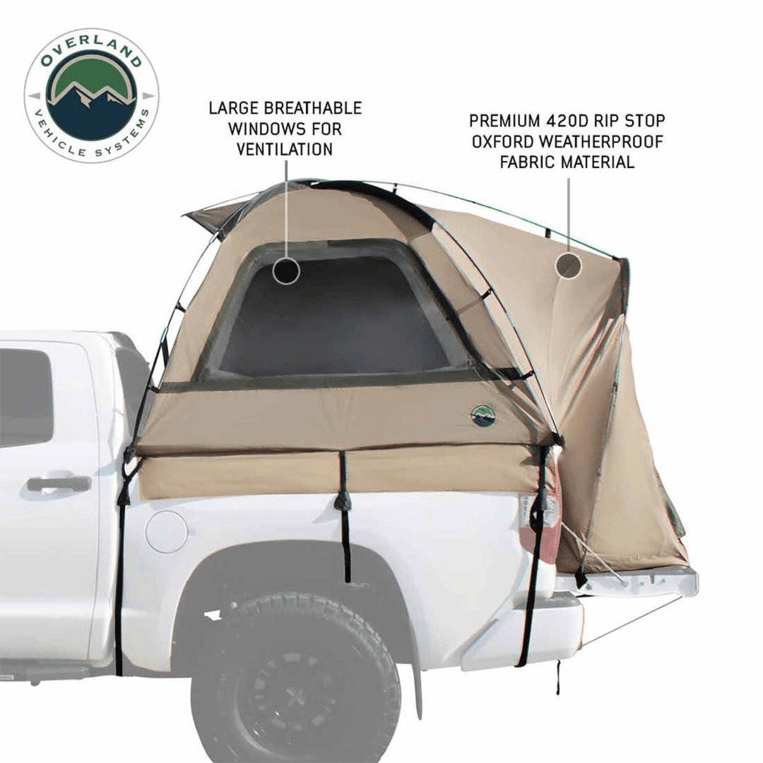 Overland Vehicle Systems LD TACT Truck Bed Tent weatherproof material