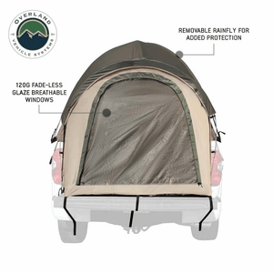 Overland Vehicle Systems LD TACT Truck Bed Tent windows and rainfly protection