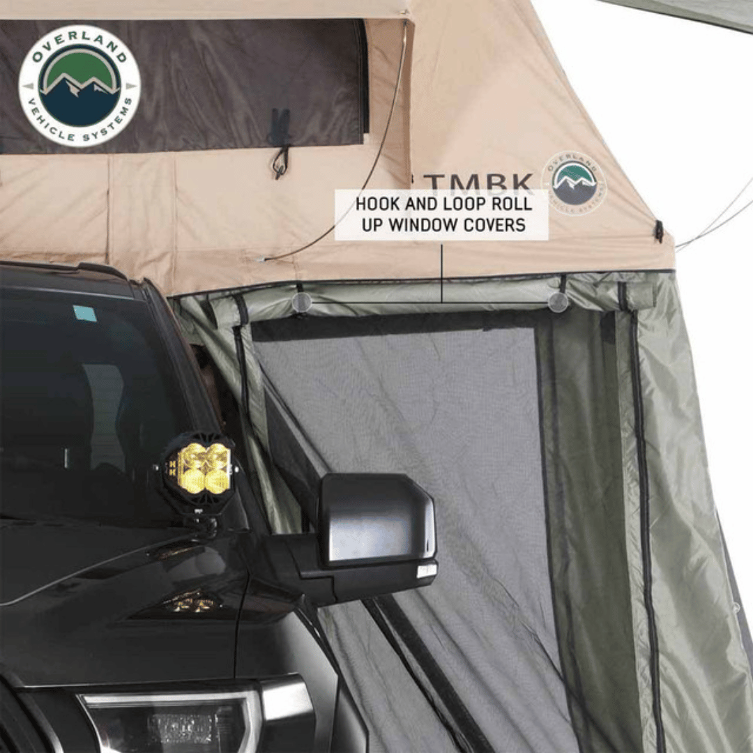 Overland Vehicle Systems LD TMBK Roof Top Tent Annex - Rollable Windows