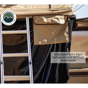 Overland Vehicle Systems LD TMBK Soft Shell Roof Top Tent rip stop exterior shoe pouch