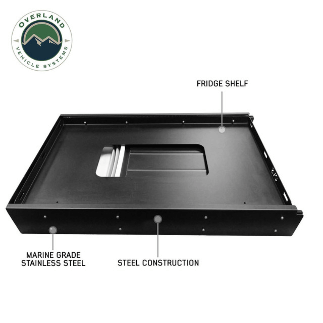 Overland Vehicle Systems Large Refrigerator Tray and Sink Slide - Fridge Shelf