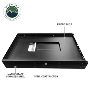 Overland Vehicle Systems Large Refrigerator Tray and Sink Slide - Fridge Shelf