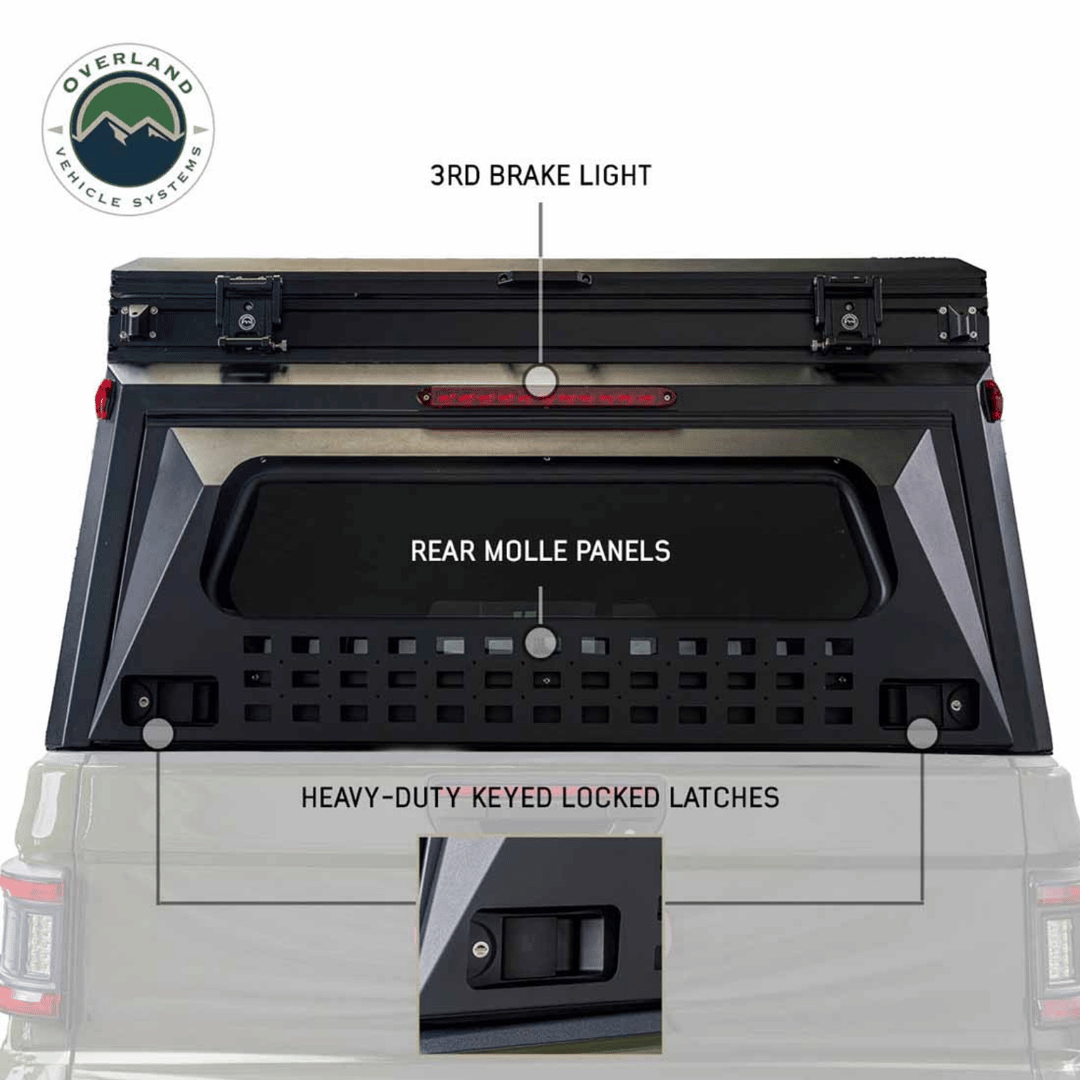 Overland Vehicle Systems MagPak - Camper Shell/Roof Top Tent Combo -  Rear Molle Panels