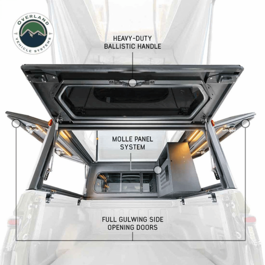 Overland Vehicle Systems MagPak - Camper Shell/Roof Top Tent Combo -  Molle Panel System