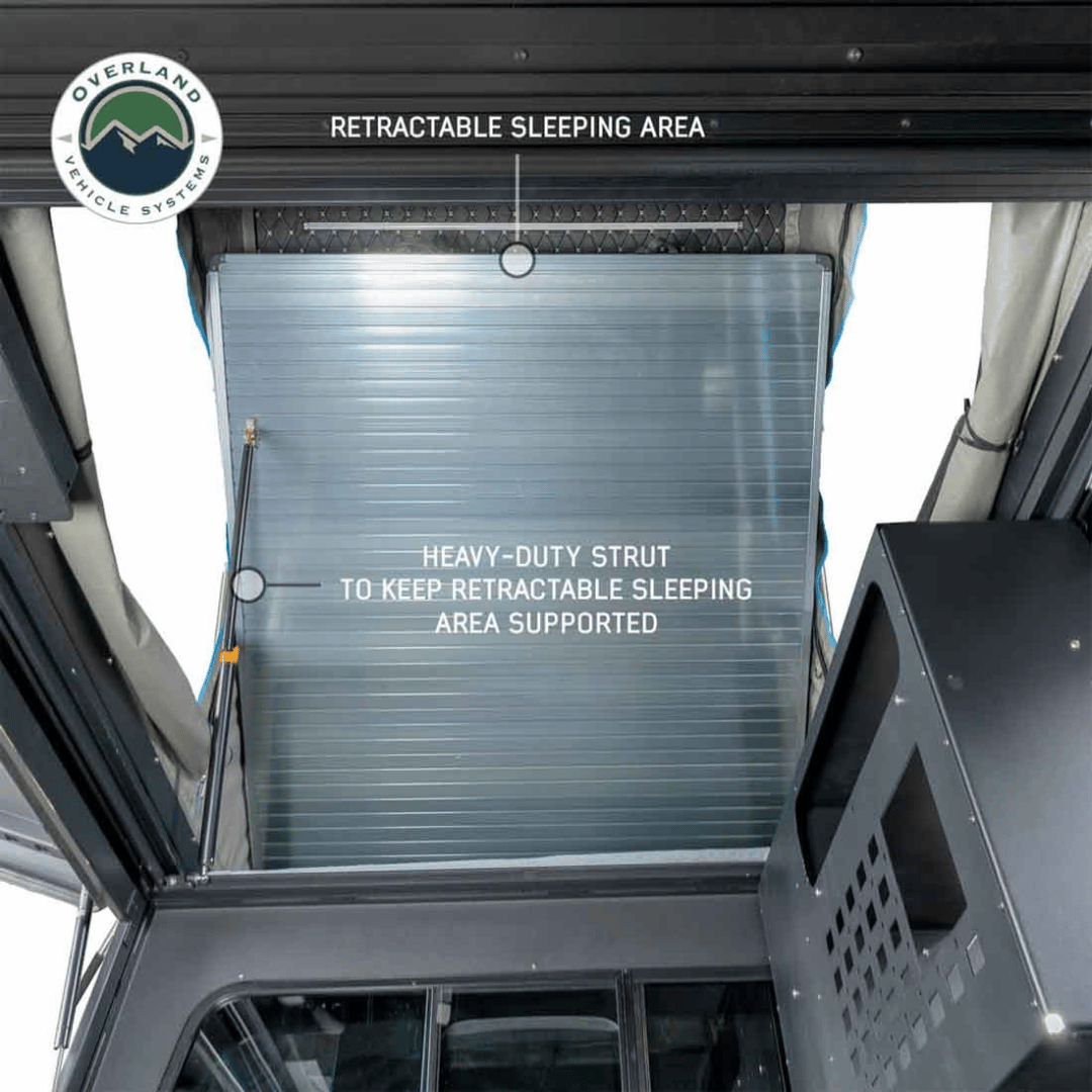 Overland Vehicle Systems MagPak - Camper Shell/Roof Top Tent Combo - Retractable Sleeping Area