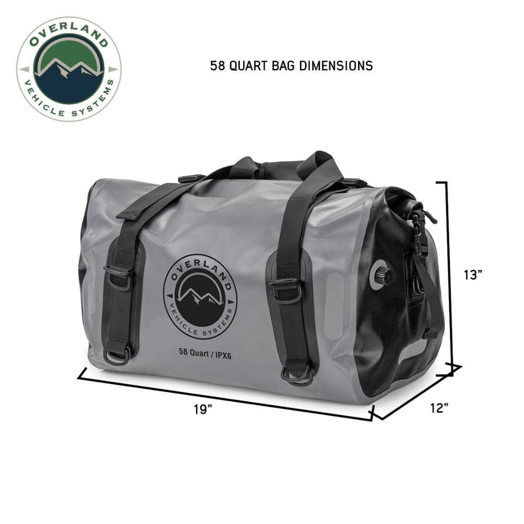 Overland Vehicle Systems Portable Dry Storage Bags - 58 Quart Dimensions