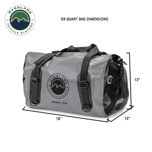 Overland Vehicle Systems Portable Dry Storage Bags - 58 Quart Dimensions