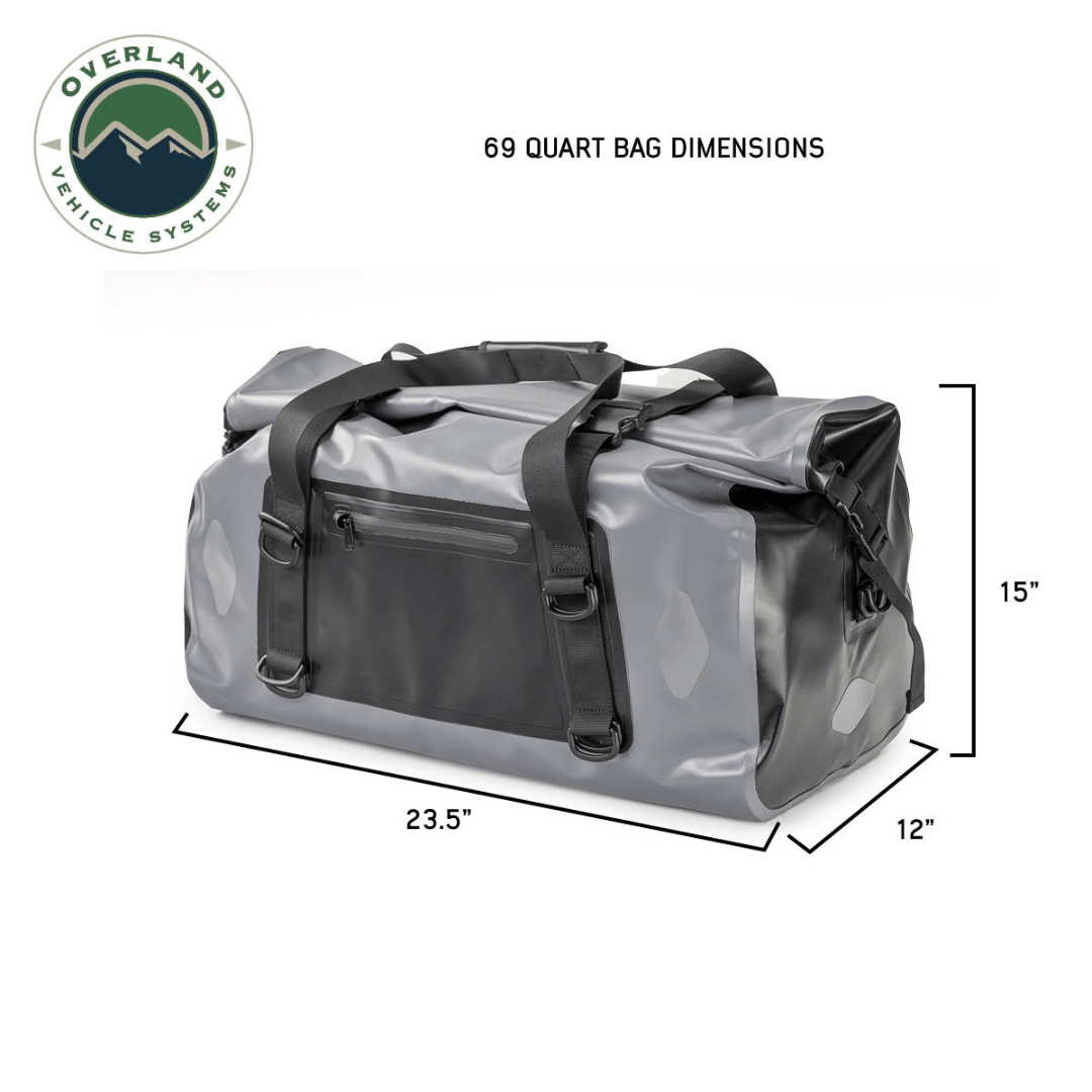 Overland Vehicle Systems Portable Dry Storage Bags - 69 Quart Dimensions