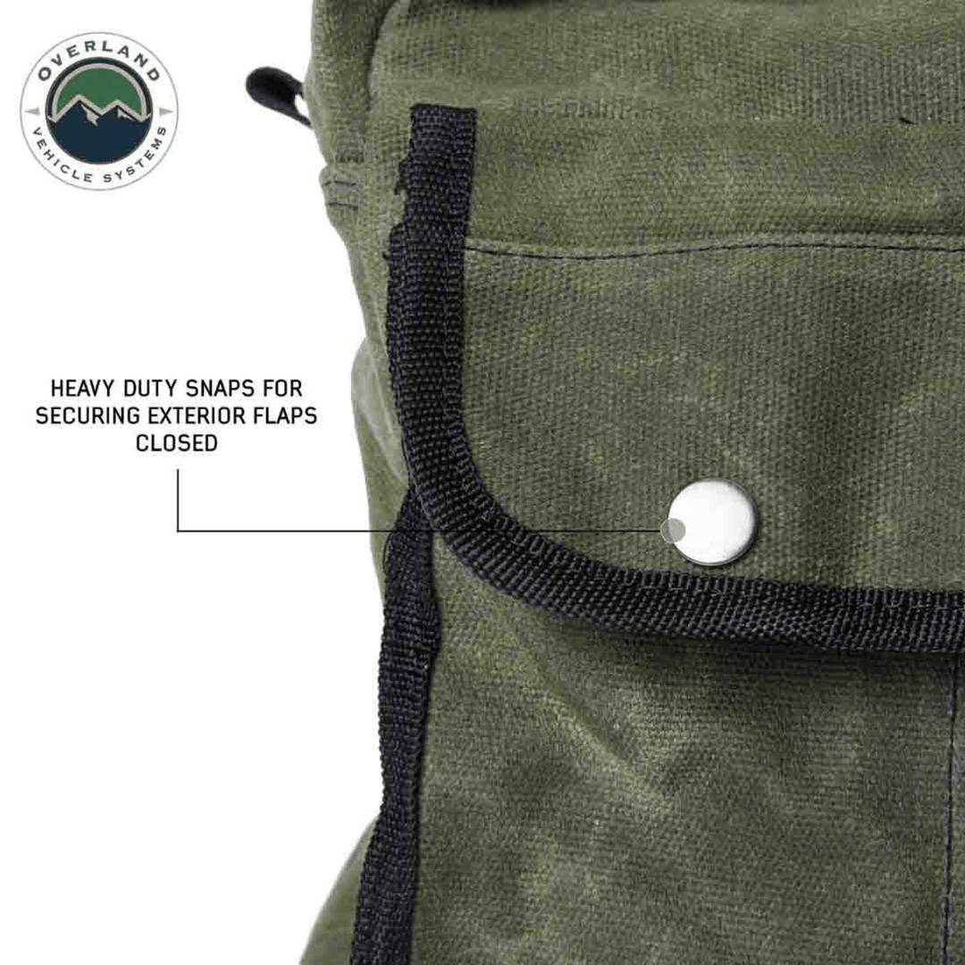 Overland Vehicle Systems Small Duffle Bag flap snaps