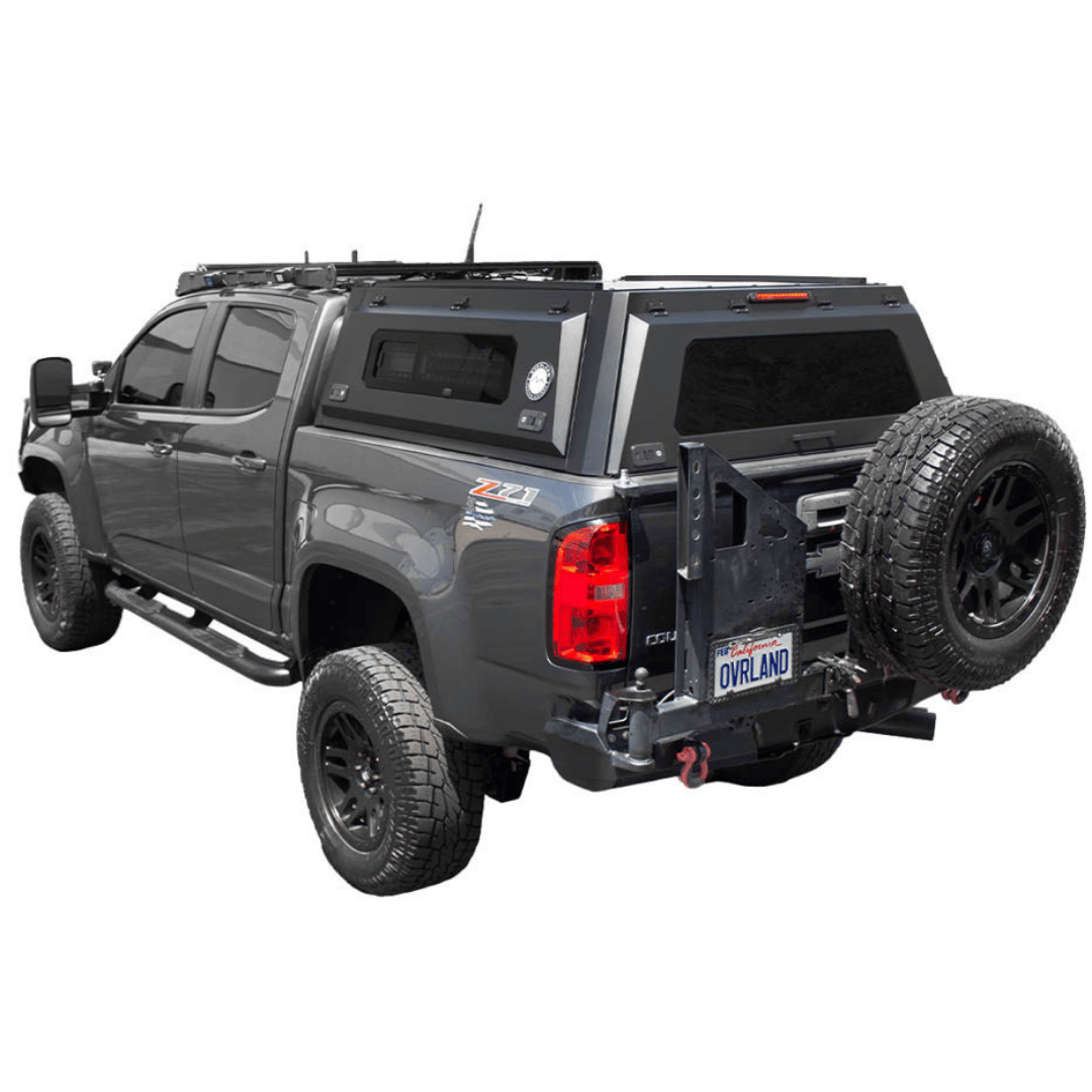 Overland Vehicle Systems Truck Cap for 2015 to 2022 GM Colorado/Canyon - 5 ft. Bed with Sliding Window Panels