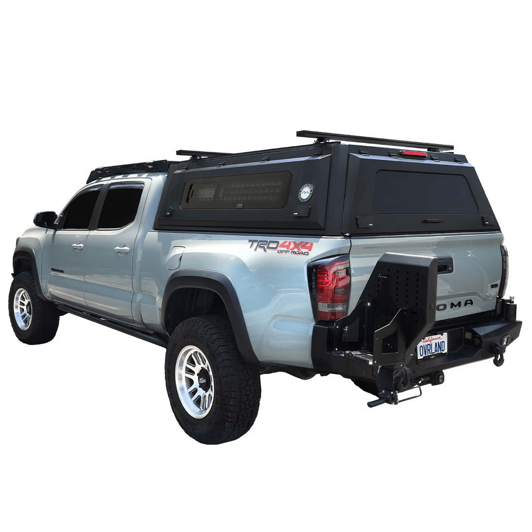 Overland Vehicle Systems Truck Cap for 2016 - 2023 Toyota Tacoma 6 ft. Bed  with Sliding Window Panels