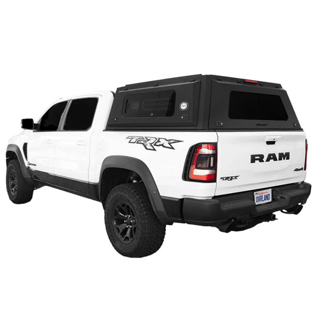 Overland Vehicle Systems Truck Cap for 2019 to 2026 Ram 1500 DT - 5.7 ft. Bed with Sliding Window Panels