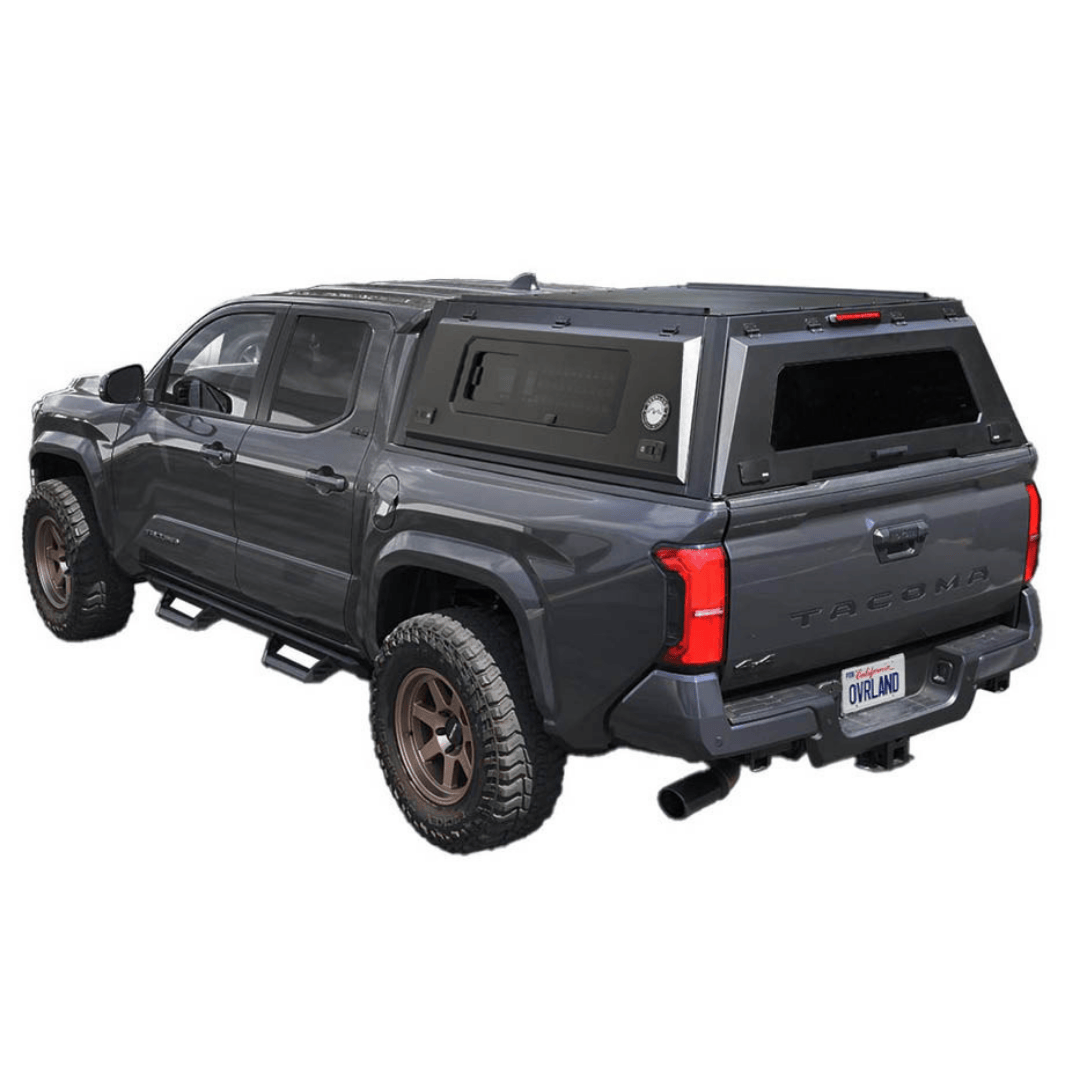 Overland Vehicle Systems Truck Cap for 2024 - 2026 Toyota Tacoma 5 ft. Bed with Sliding Window Panels