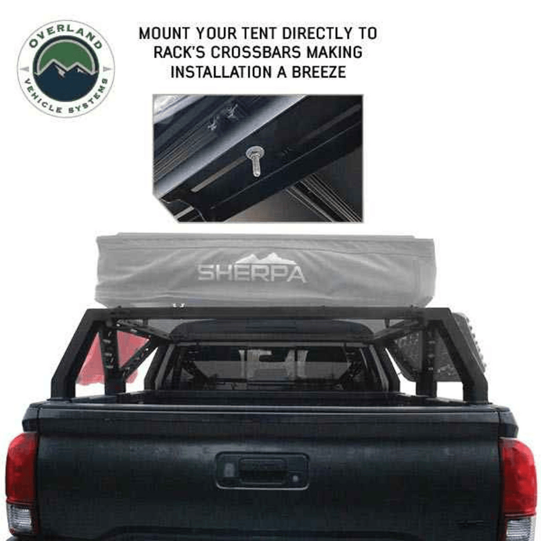 Overland Vehicle Systems Universal Mid Height Rack for Pick Up Trucks crossbars