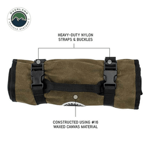 Overland Vehicle Systems Wrench Tool Roll - #16 Waxed Canvas Storage Buckles and Nylon Straps