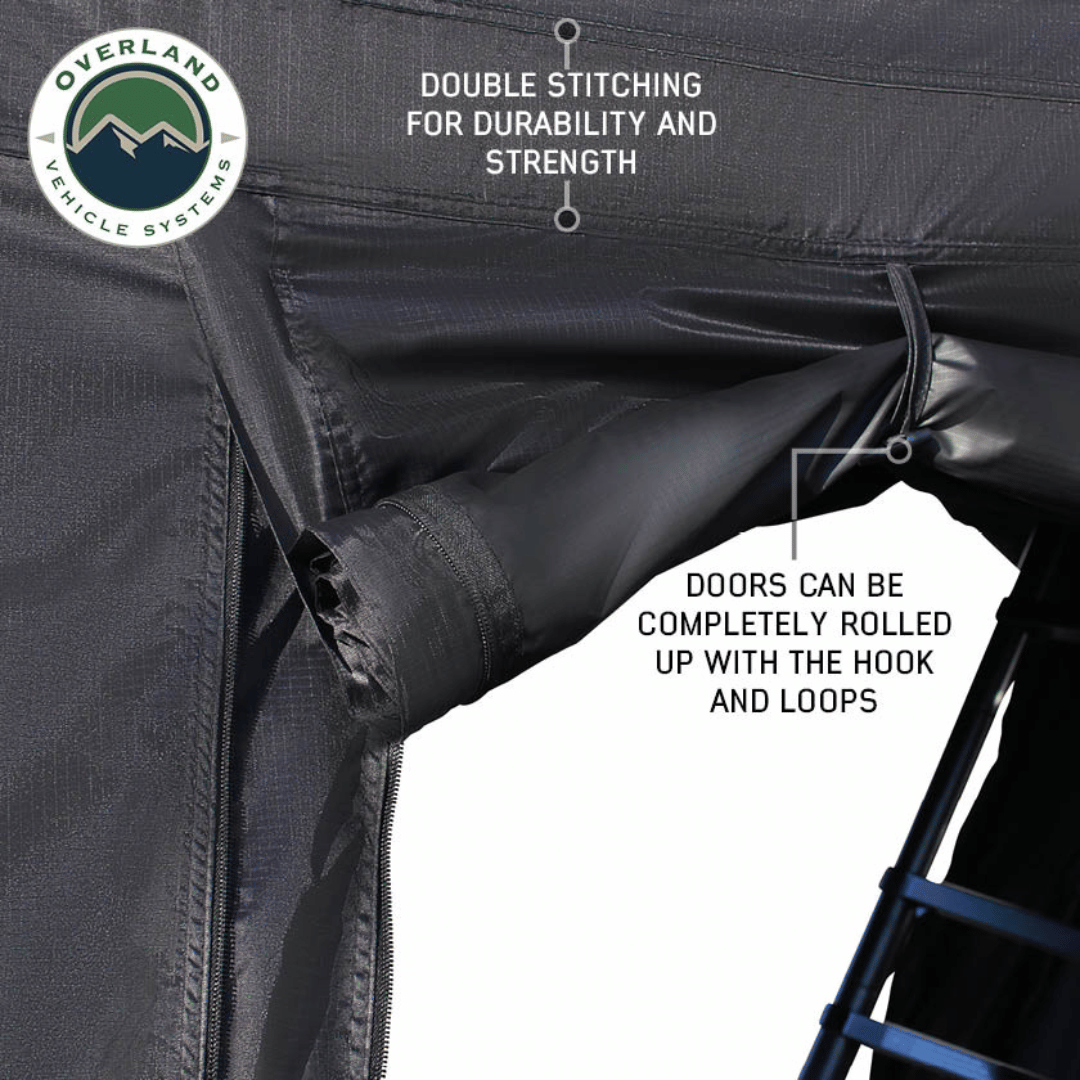 Overland Vehicle Systems XD Everest Annex Room Roof Top Tent Extension - Rollable Doors