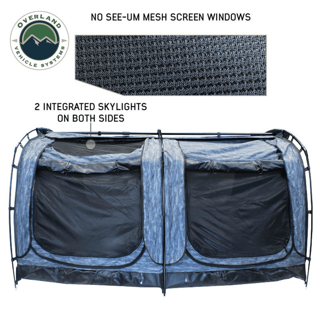 Overland Vehicle Systems XD Khumbu Swag Tent skylight and no see um mesh windows