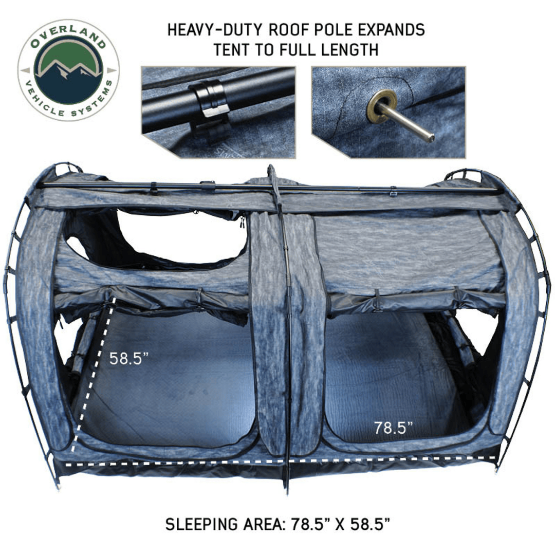 Overland Vehicle Systems XD Khumbu Swag Tent with rolled up windows