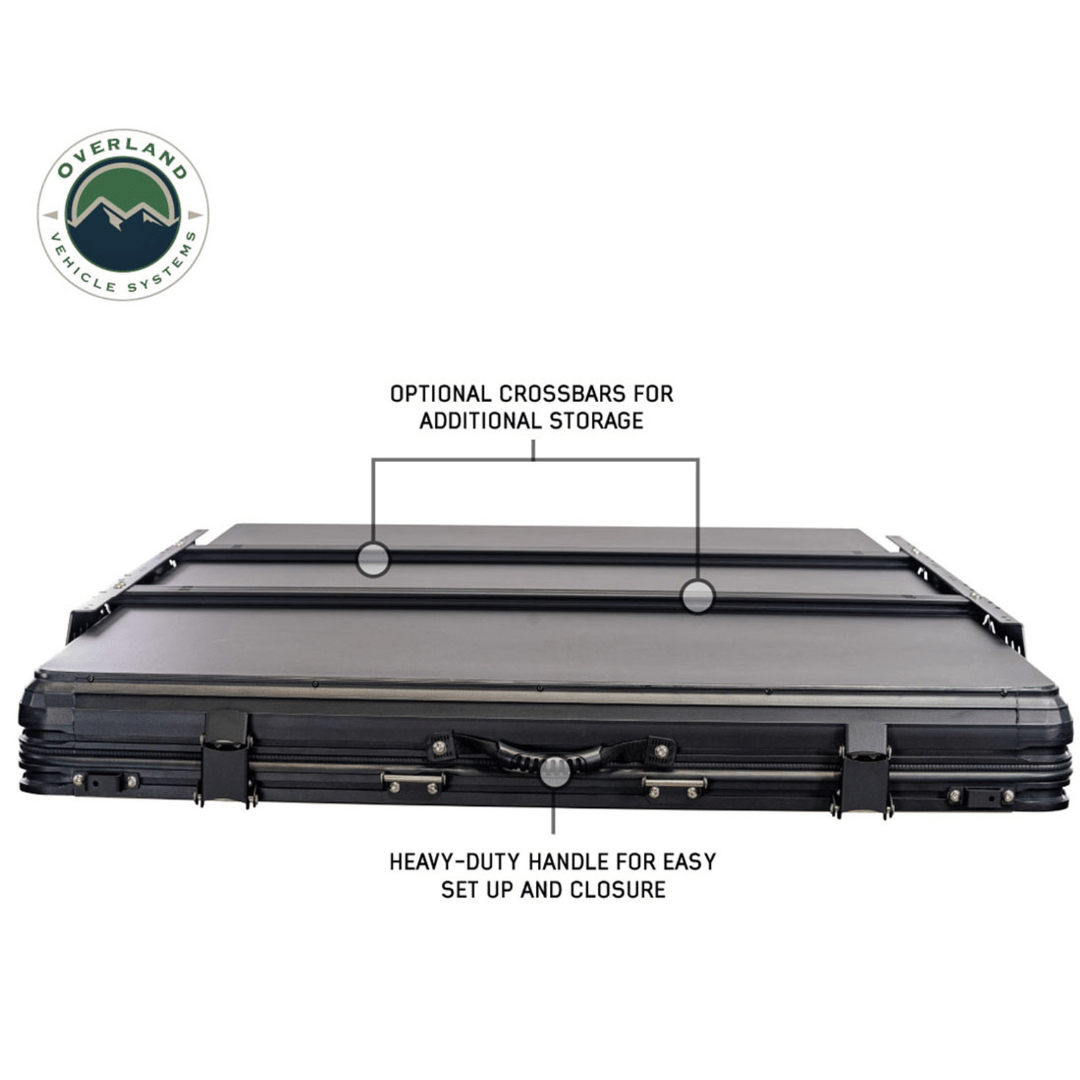 Overland Vehicle Systems XD Lhotse Clam Shell Aluminum Hard Shell Roof Top Tent - Easy Setup
