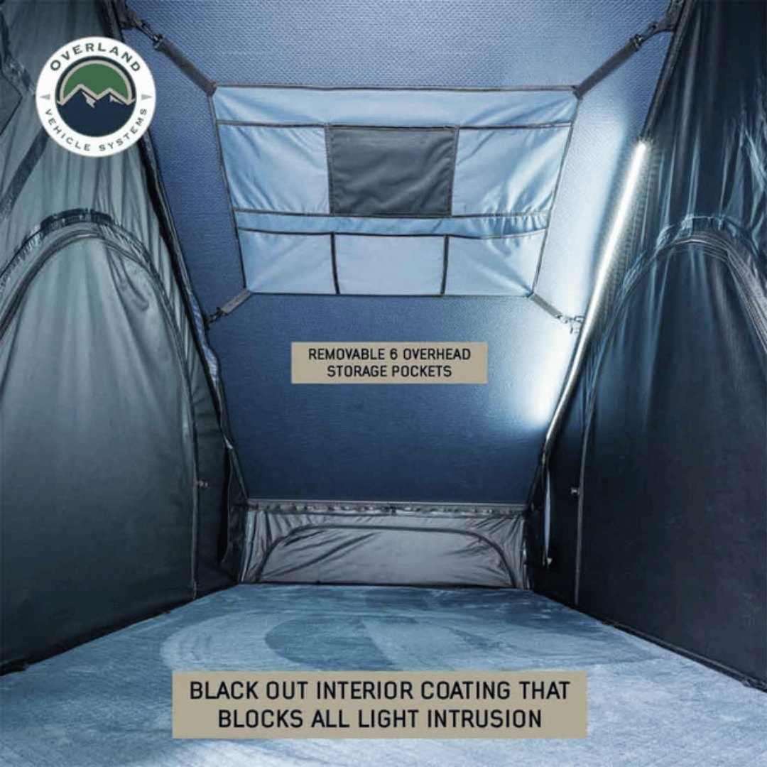 Overland Vehicle Systems XD Lhotse Clam Shell Aluminum Hard Shell Roof Top Tent - Interior
