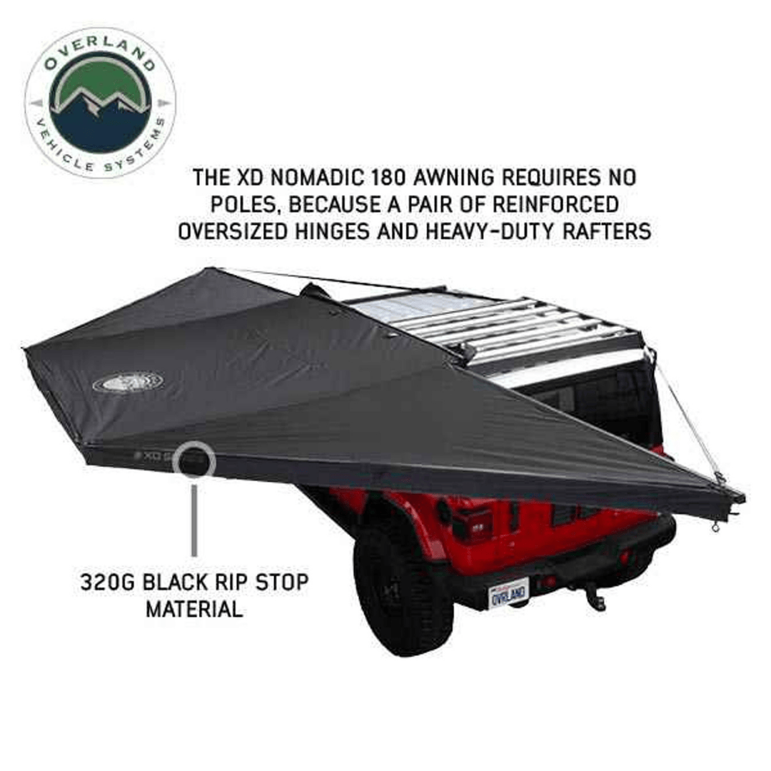 Overland Vehicle Systems XD Nomadic 180 Degree Awning freestanding