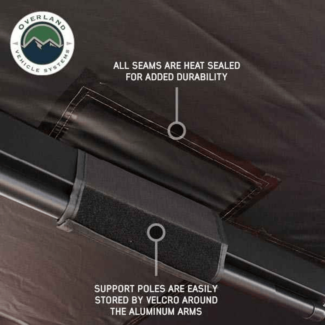 Overland Vehicle Systems XD Nomadic 180 Degree Awning heat sealed seams