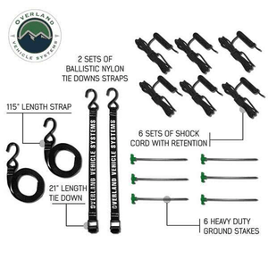 Overland Vehicle Systems XD Nomadic 180 Degree Awning inclusions
