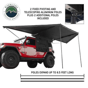 Overland Vehicle Systems XD Nomadic 180 Degree Awning with poles