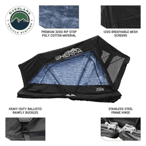 Overland Vehicle Systems XD Sherpa Hybrid Soft Shell Roof Top Tent features