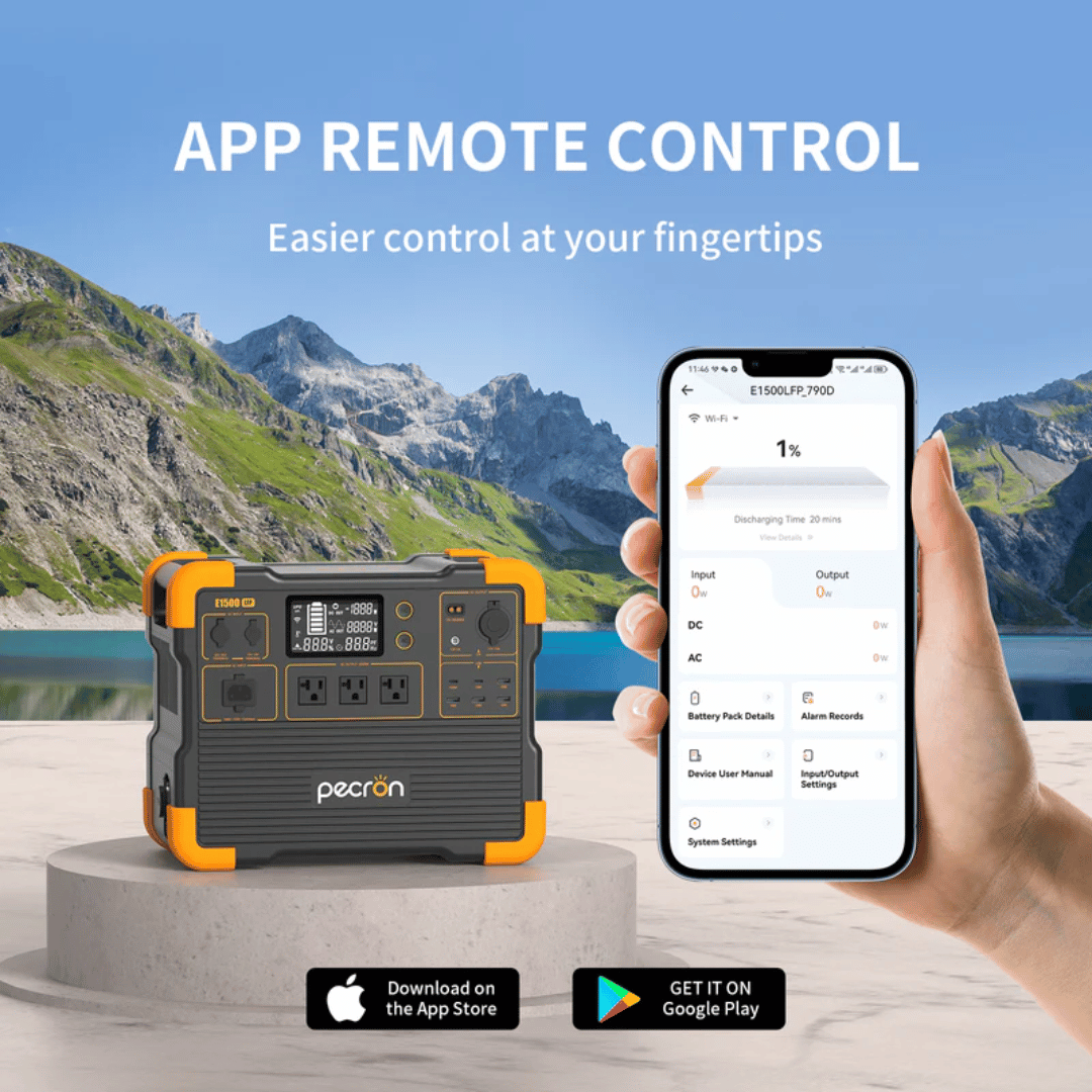 PECRON E1500LFP Expandable Portable Power Station