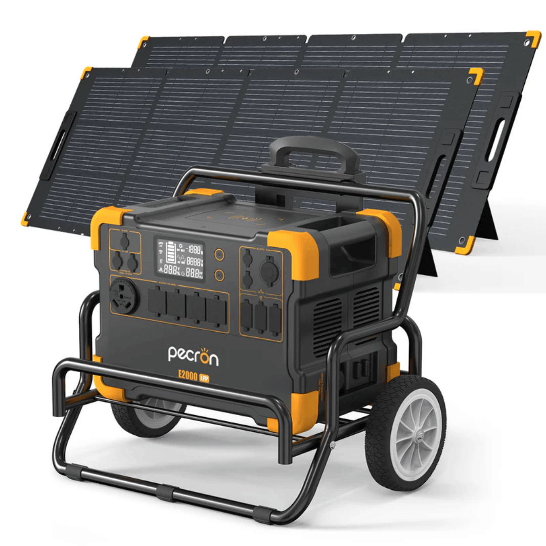 E2000LFP Only + 2 200W Solar Kit
