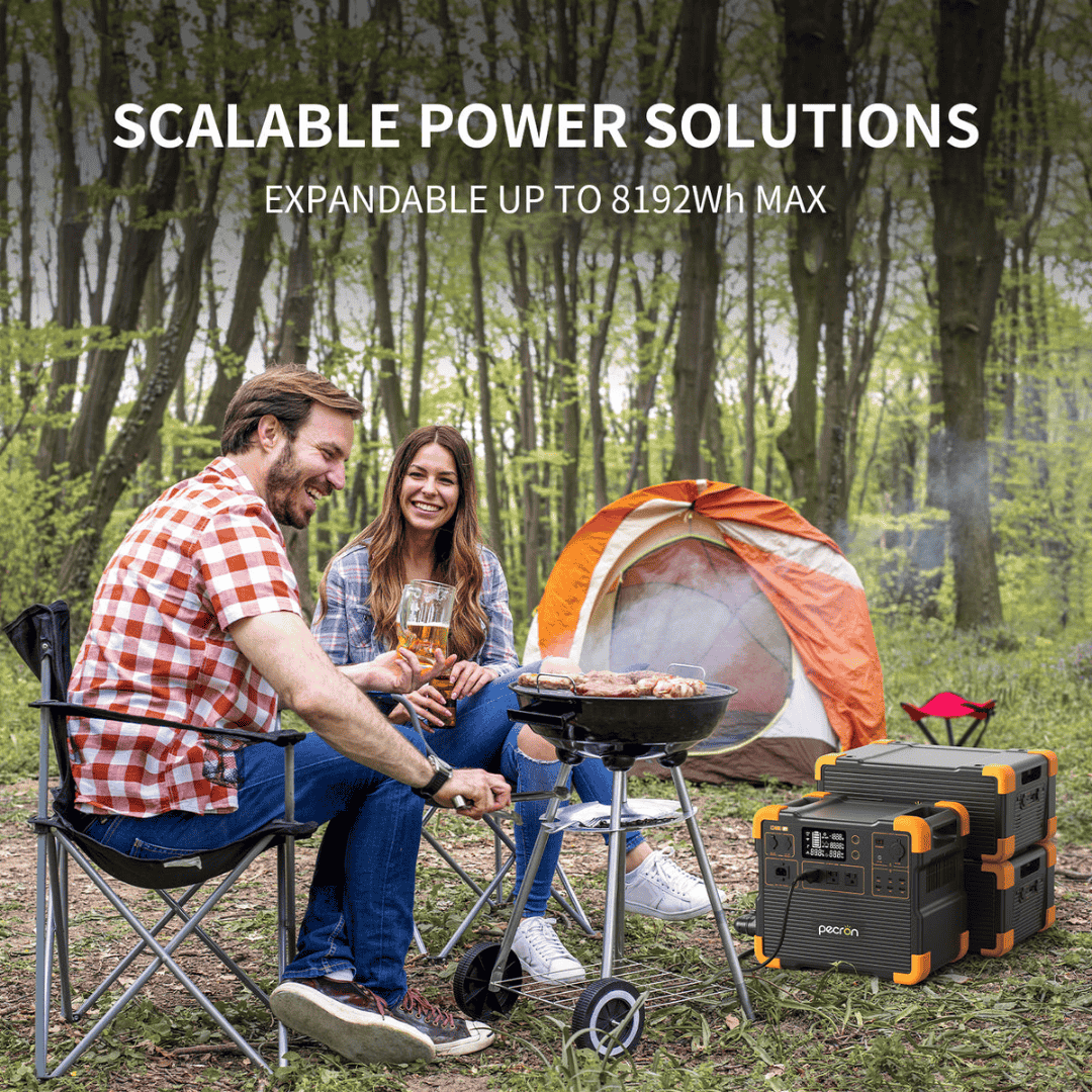 PECRON E2400LFP Portable Power Station expandability