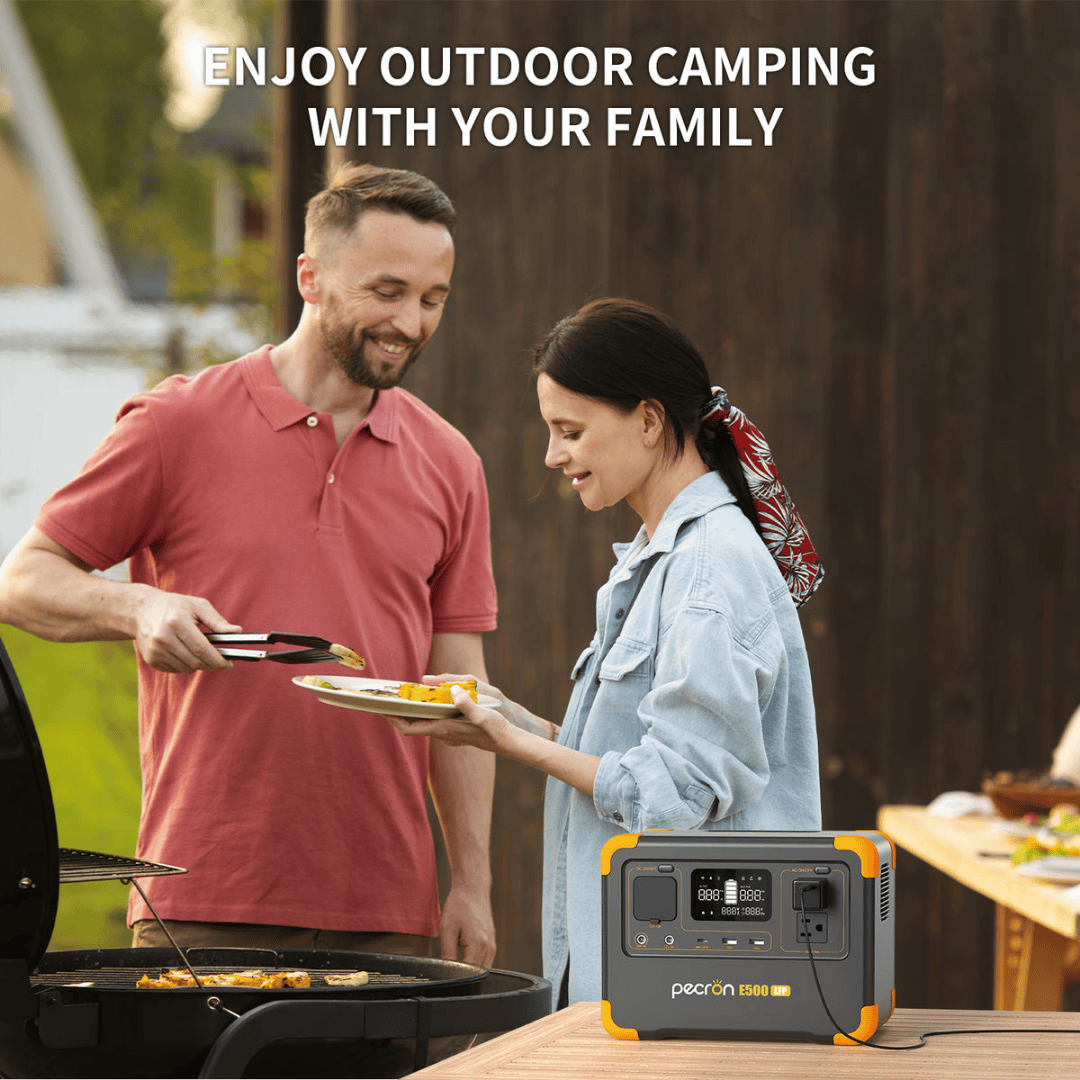 PECRON E500LFP Portable Power Station outdoor use