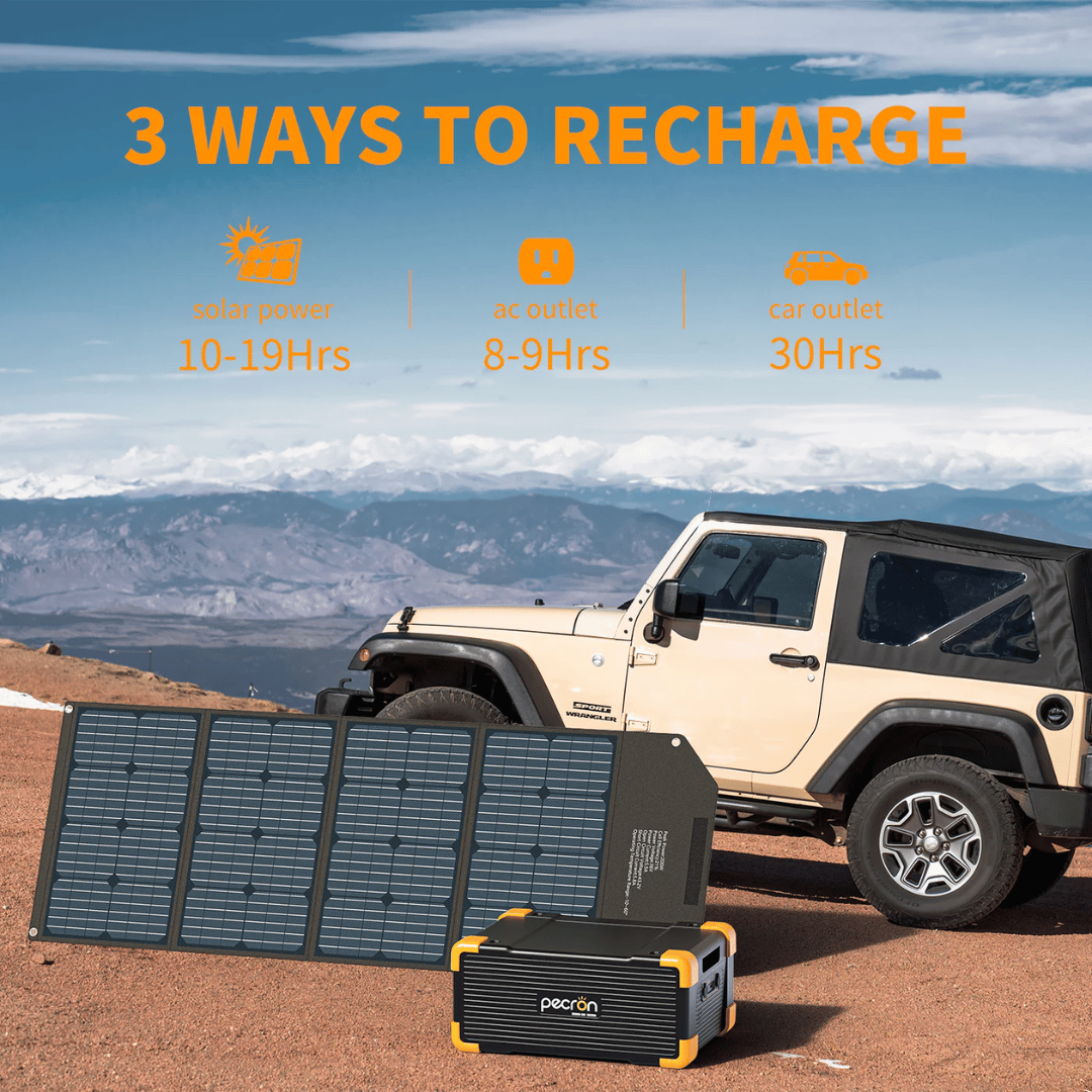 PECRON EB3000-24V Multiple Charging Options