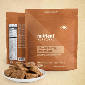 Nutrient Survival - Peanut Butter Bar - Pack of Three Meals