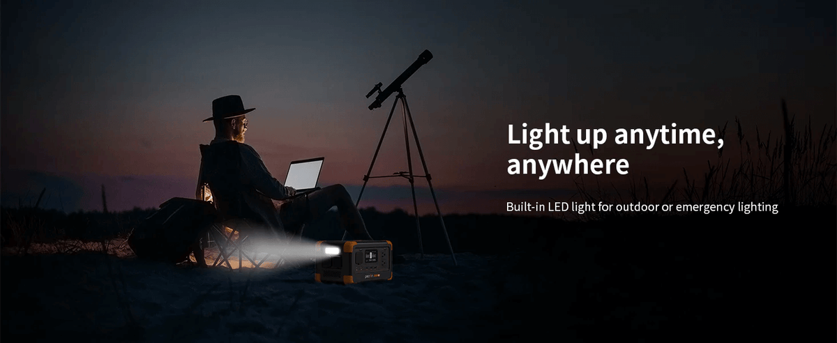 Pecron E300 LFP Portrable Power Station LED Light