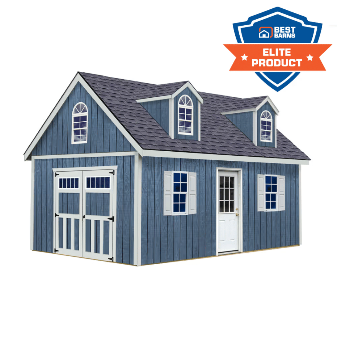 Planner&#39;s Paradise Series Storage Sheds Transom Doors + Dormer Kit Model 