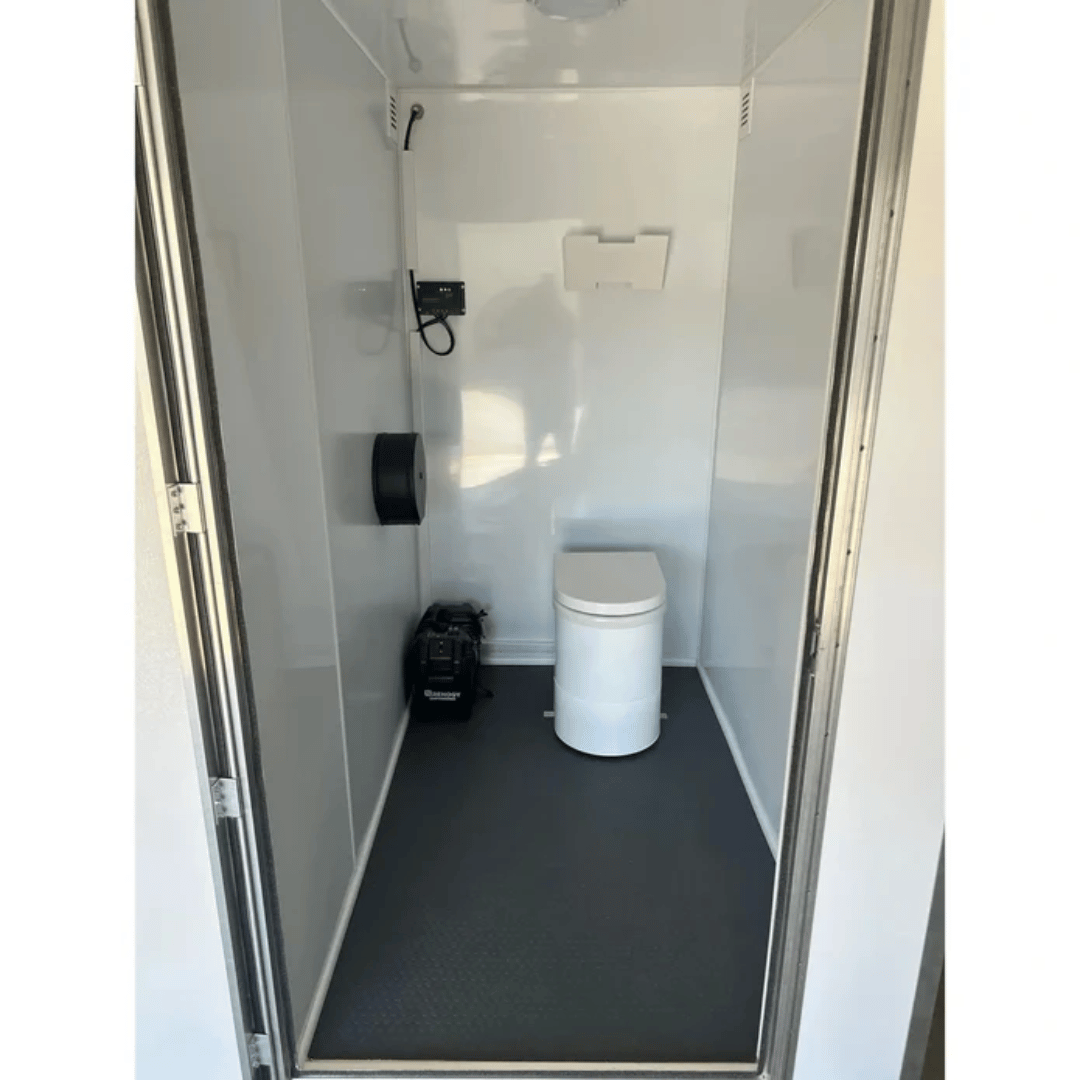 Picture of EcoJohn Portable Restroom with Incinerating Toilet interior
