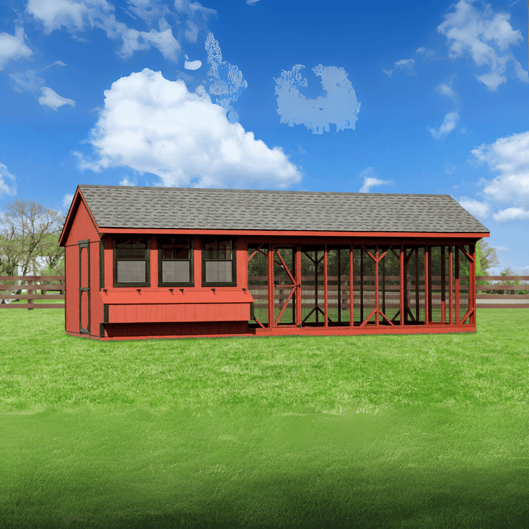 Picture of The Hen House Collection The Combination Q1028C 10x28 Coop and Run