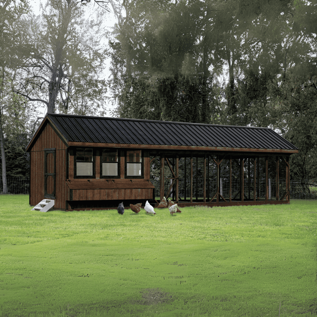 Picture of The Hen House Collection The Combination Q1032C 10x32 Coop and Run