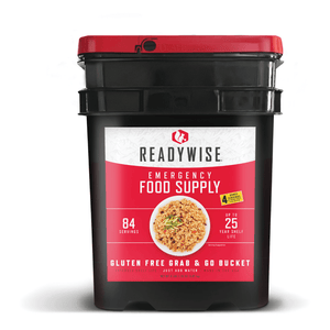 ReadyWise Emergency Food Supply - Gluten-Free Breakfast and Entree Grab and Go (84 Servings)