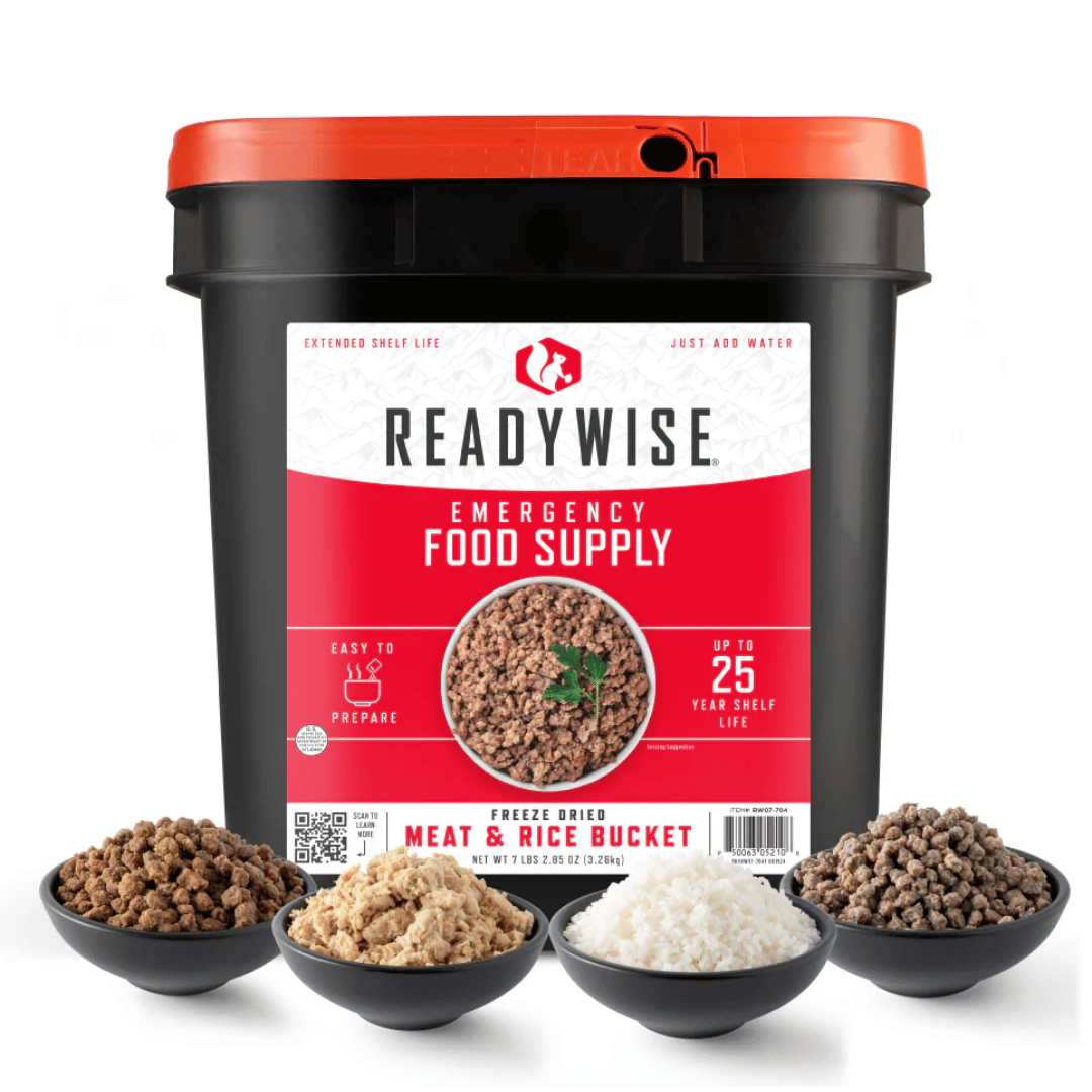 Picture of ReadyWise Freeze Dried Meat &amp; Rice Survival Bucket