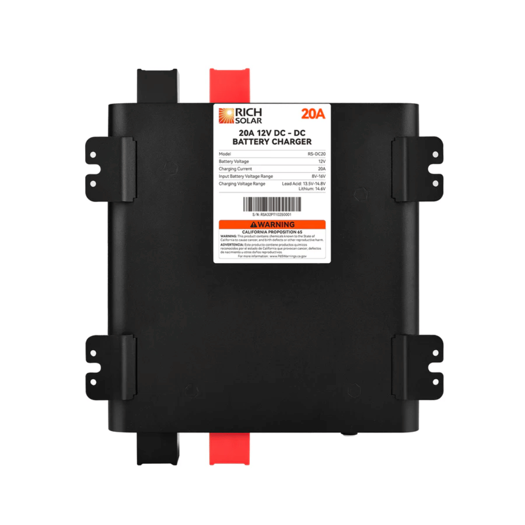 Rich Solar 12V DC-DC Battery Charger 20A - Bottom