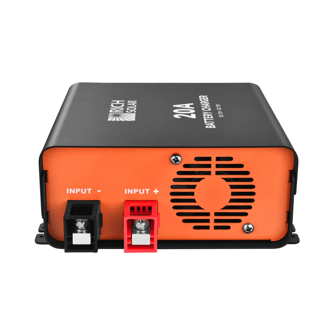 Rich Solar 12V DC-DC Battery Charger 20A - Inputs