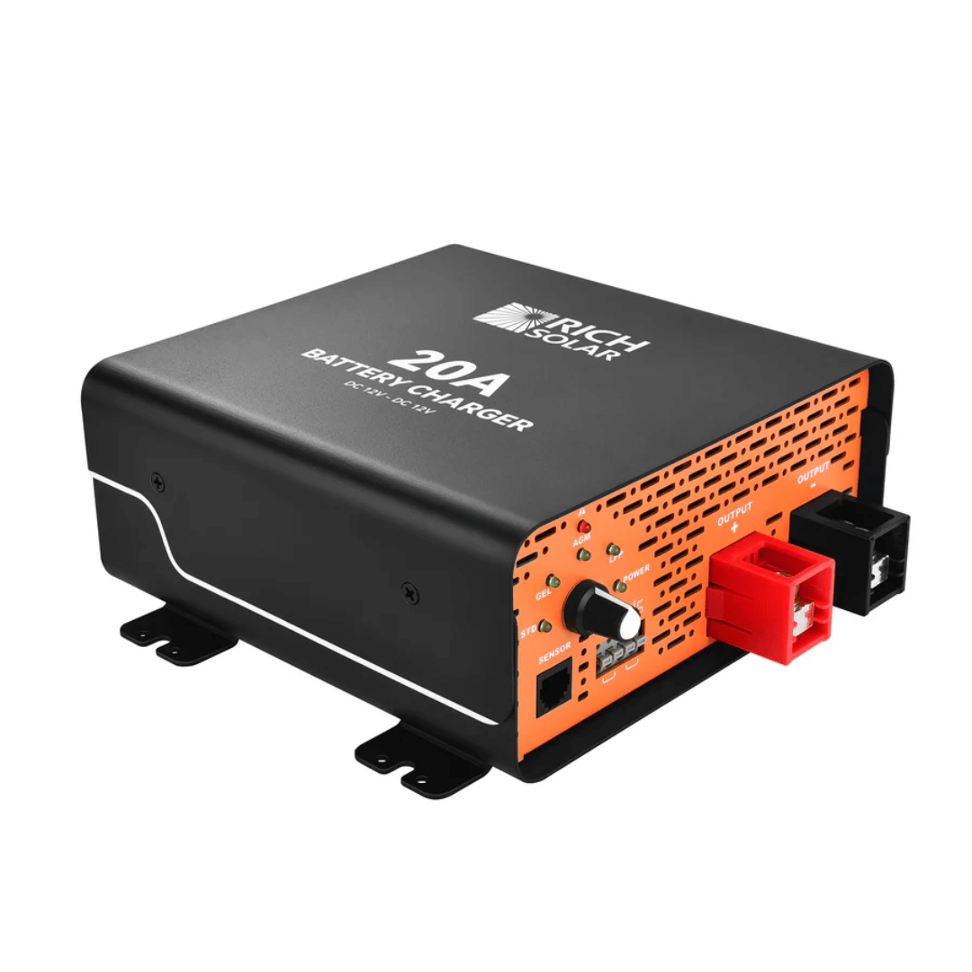 Rich Solar 12V DC-DC Battery Charger 20A - Side